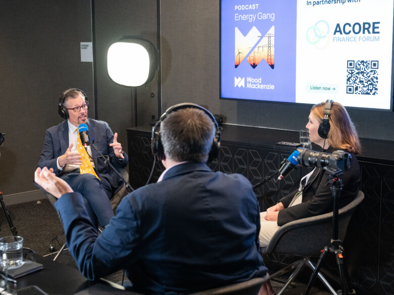 ACORE Finance Forum podcast recording session.