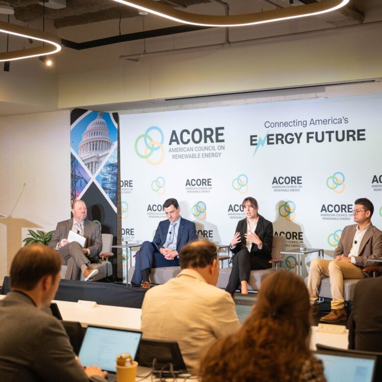 ACORE Grid Forum speakers address attendees on stage.