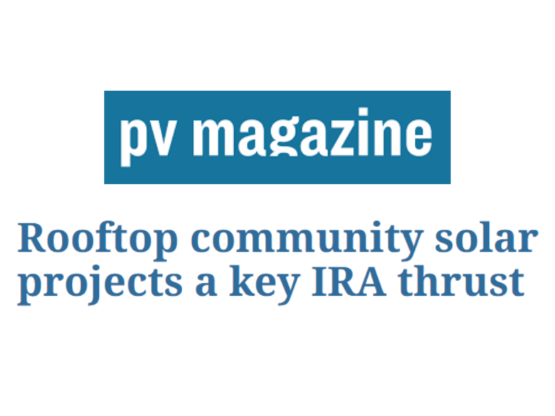pv magazine: Rooftop community solar projects a key IRA thrust