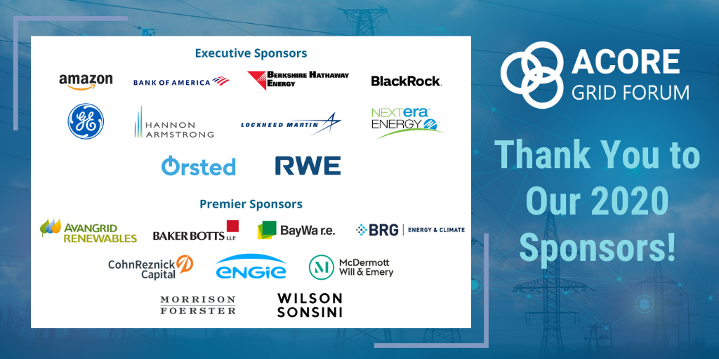Thank You to Our 2020 Sponsors with logo cloud
