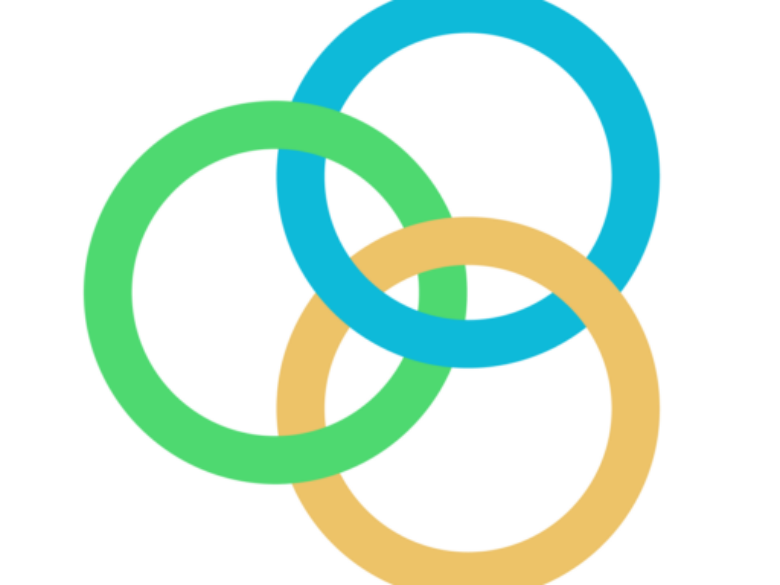 ACORE logo, featuring three interlocking rings, one green, one blue, and one yellow.