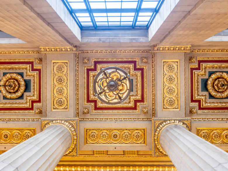 Mellon Auditorium ceiling