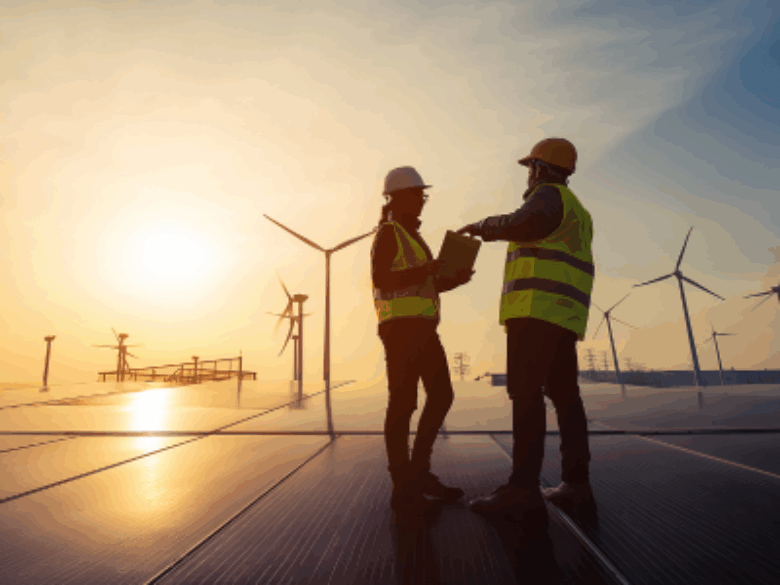 Solar and wind energy workers