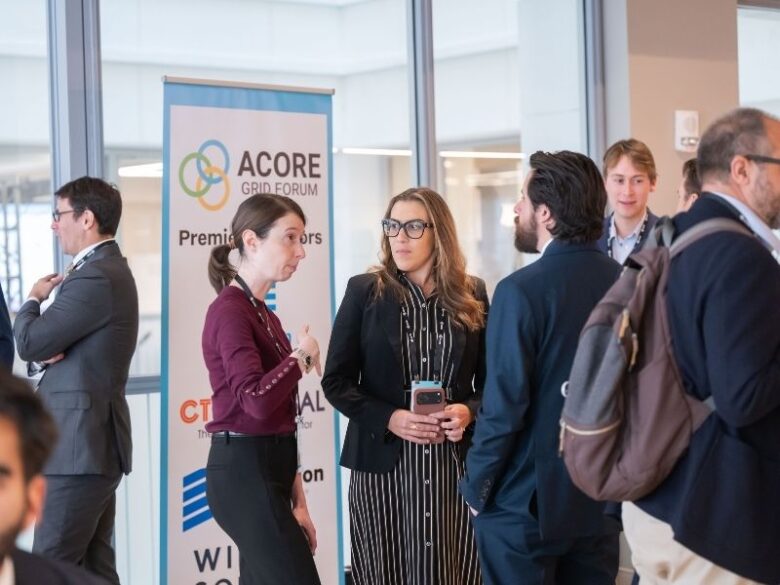 ACORE Grid Forum attendees networking during a break.