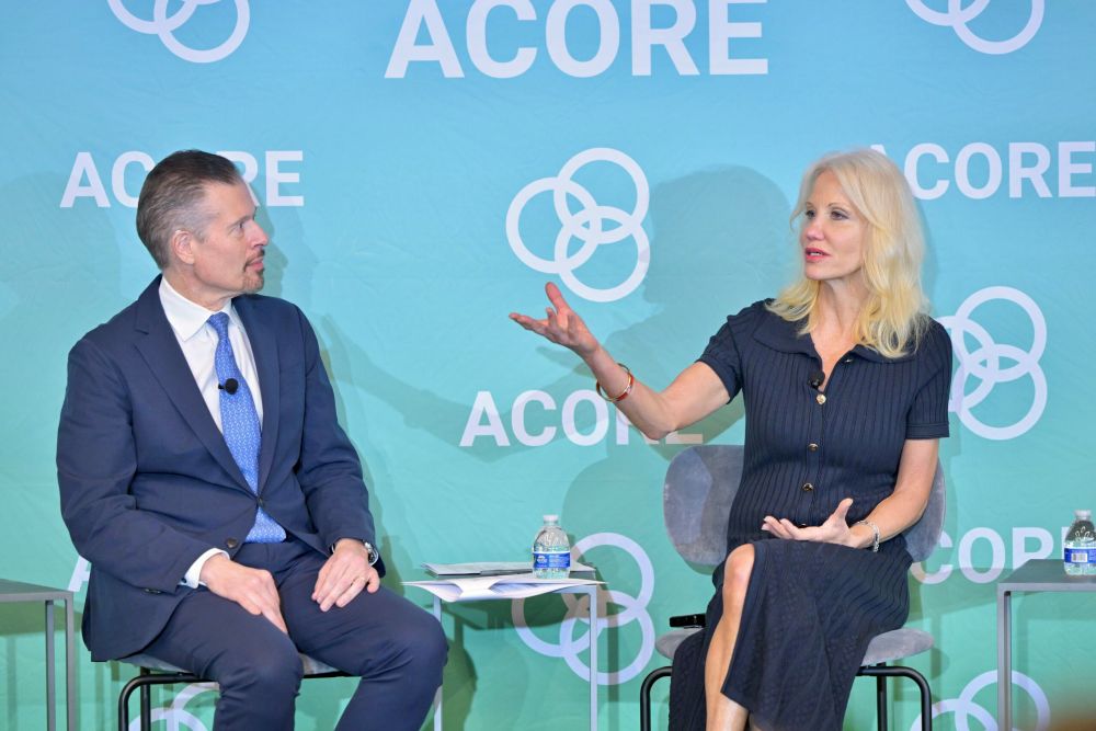 Takeaways from Kellyanne Conway at the 2026 ACORE Policy Forum with Ray Long.