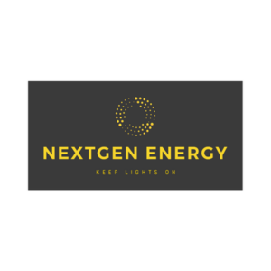 NextGen Energy company logo, "keeps the lights on"