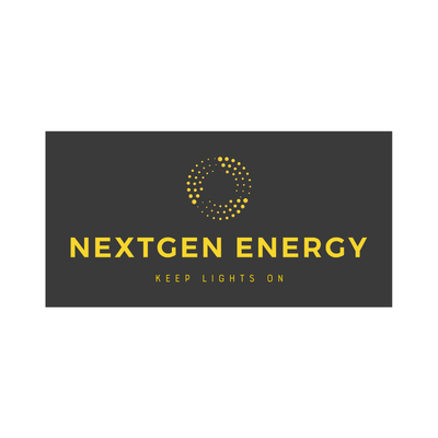 NextGen Energy company logo, "keeps the lights on"