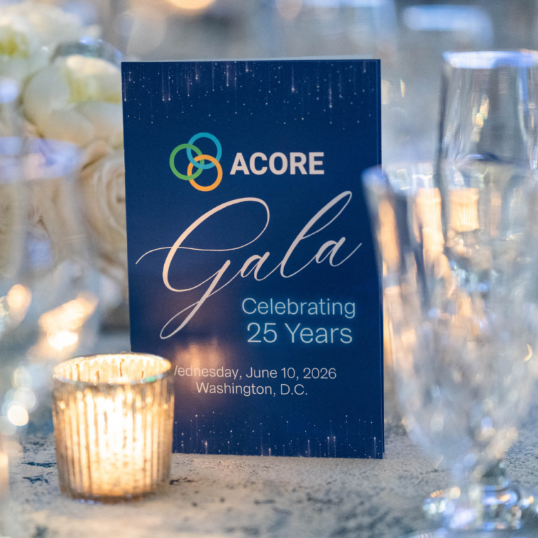 ACORE Gala 25th Anniversary Program Booklet
